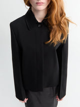 Toteme - Boxy Twill Jacket in Black