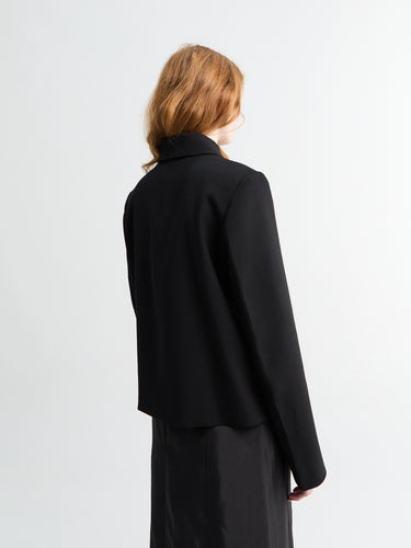 Toteme - Boxy Twill Jacket in Black