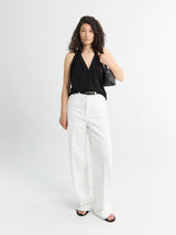 TOTEME - Wide Leg Denim in White