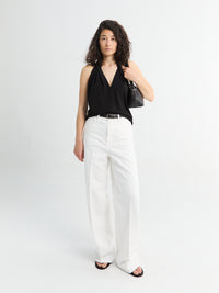 TOTEME - Wide Leg Denim in White