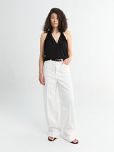 TOTEME - Wide Leg Denim in White