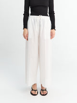 TOTEME - Wide Summer Trousers in White