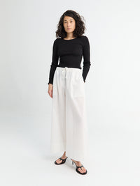 TOTEME - Wide Summer Trousers in White
