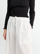 TOTEME - Wide Summer Trousers in White