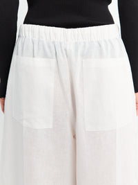 TOTEME - Wide Summer Trousers in White
