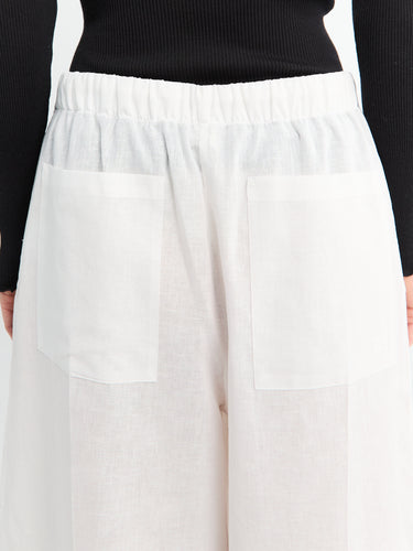 TOTEME - Wide Summer Trousers in White