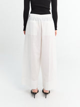TOTEME - Wide Summer Trousers in White
