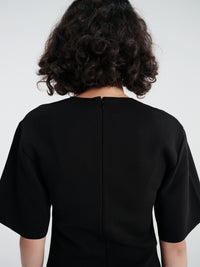 TOTEME - Cocoon Tee Dress in Black