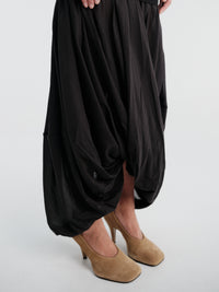 TOTEME - Cocoon Tee Dress in Black