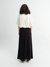 TOTEME - Flared Jersey Skirt in Black
