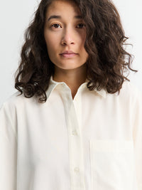 TOTEME - Fluid Polo Shirt in Ecru