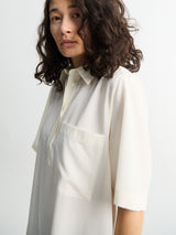 TOTEME - Fluid Polo Shirt in Ecru