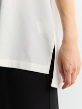TOTEME - Fluid Polo Shirt in Ecru