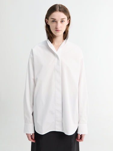 Toteme - Sharp Poplin Shirt in White