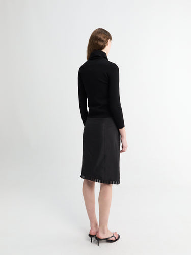 Toteme - Fitted Polo Cardigan in Black