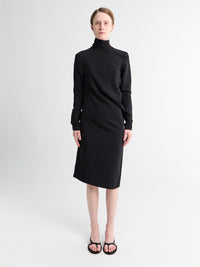 TOTEME - Twist Dress in Black