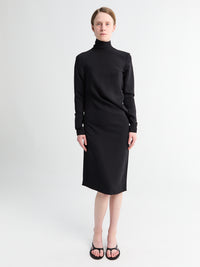 TOTEME - Twist Dress in Black