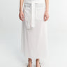 TOTEME - Tie Waist Skirt in White