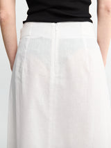 TOTEME - Tie Waist Skirt in White