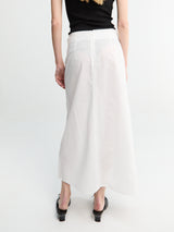 TOTEME - Tie Waist Skirt in White