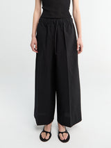 TOTEME - Wide Summer Trousers in Black
