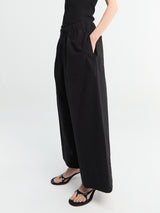 TOTEME - Wide Summer Trousers in Black