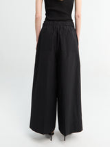 TOTEME - Wide Summer Trousers in Black