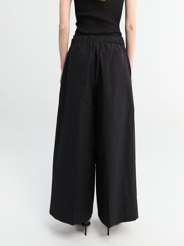 TOTEME - Wide Summer Trousers in Black