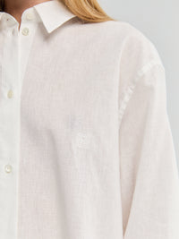 TOTEME - Oversized Summer Shirt in White