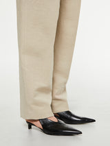 TOTEME - Double-Pleated Tailored Trousers in Sand