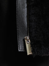 TOTEME - Zipped Teddy Shearling Jacket in Black