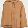 TOTEME - Embroidered Scarf Jacket in Camel