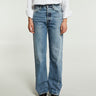 TOTEME - Twisted Seam Denim Full Length in Worn Blue