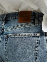 TOTEME - Twisted Seam Denim Full Length in Worn Blue