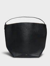 TOTEME - Belted Tote Bag in Black grain