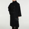 TOTEME - Embroidered Scarf Coat in Black