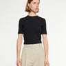 TOTEME - Classic Rib T-Shirt in Black