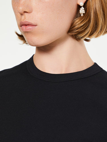 TOTEME - Classic Rib T-Shirt in Black