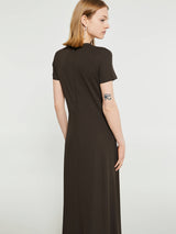 TOTEME - Fluid Jersey Dress in Pepper