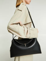 TOTEME - T-Lock Top Handle Bag in Black
