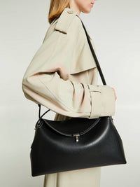TOTEME - T-Lock Top Handle Bag in Black