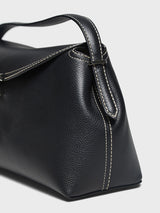 TOTEME - T-Lock Top Handle Bag in Black