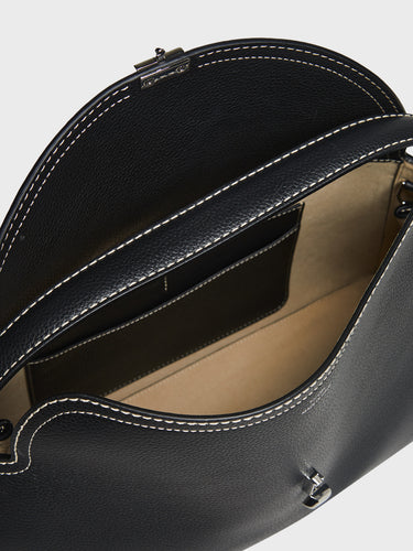 TOTEME - T-Lock Top Handle Bag in Black