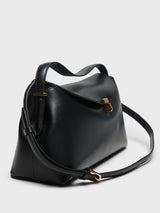 TOTEME - T-Lock Top Handle Bag in Black