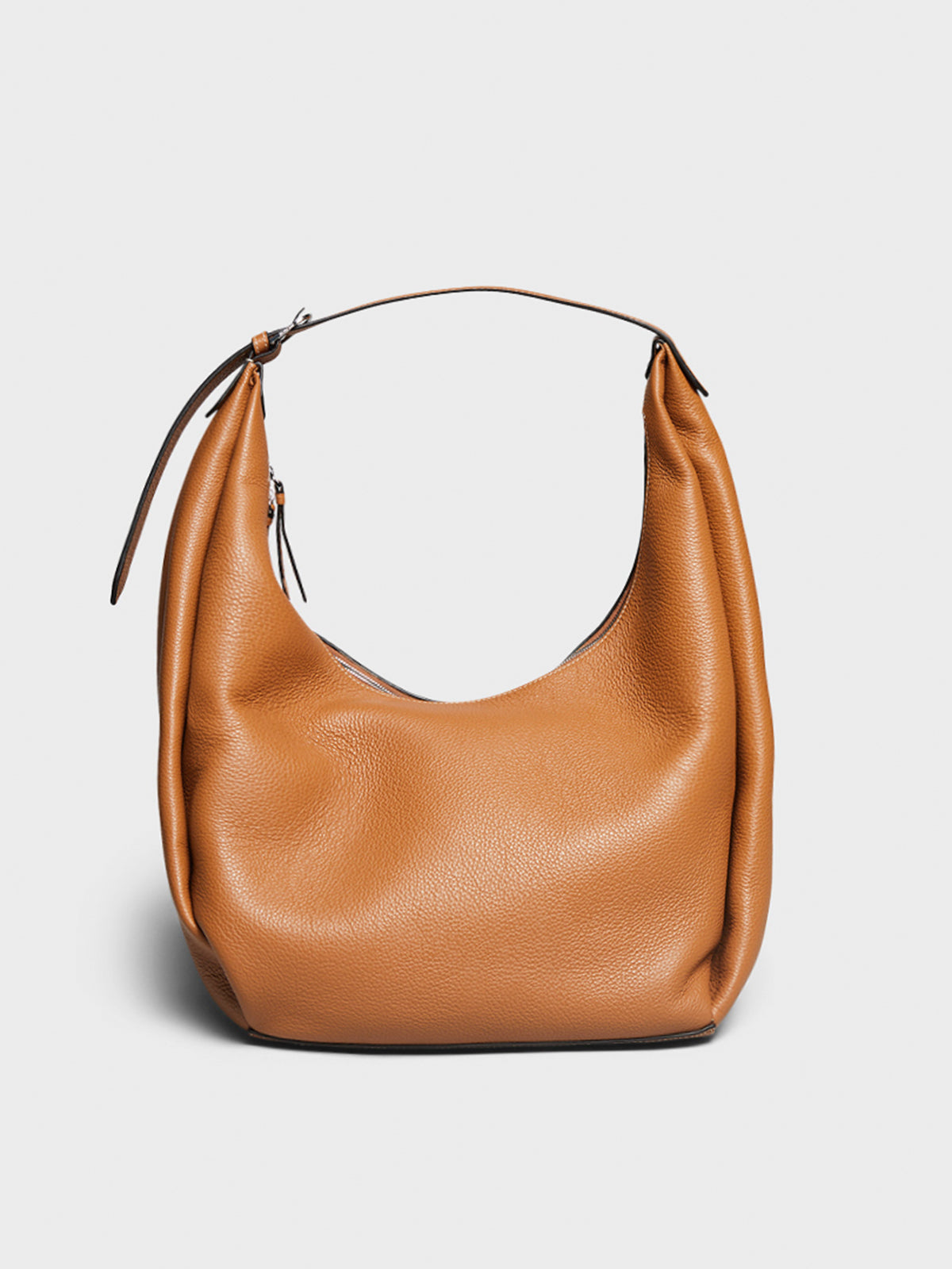 TOTEME - Belt Hobo Bag in Tan Grain