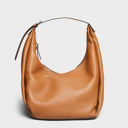 TOTEME - Belt Hobo Bag in Tan Grain