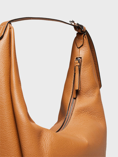 TOTEME - Belt Hobo Bag in Tan Grain