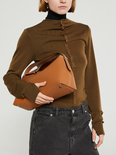 TOTEME - T-Lock Top Handle Bag in Tan