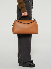 TOTEME - T-Lock Top Handle Bag in Tan