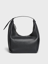 TOTEME - Belt Hobo Bag in Black Grain